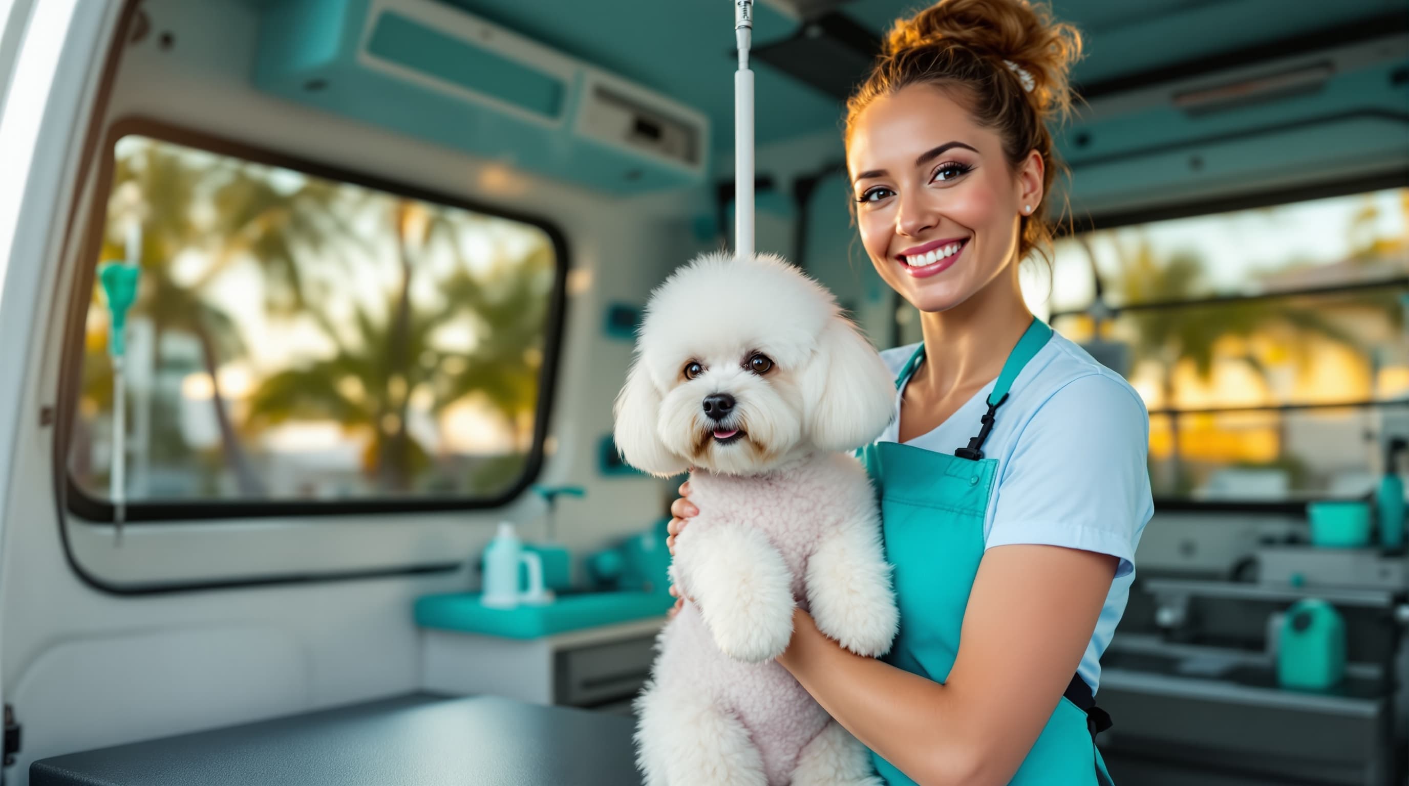 Mobile dog grooming Miami — Paws on Wheels