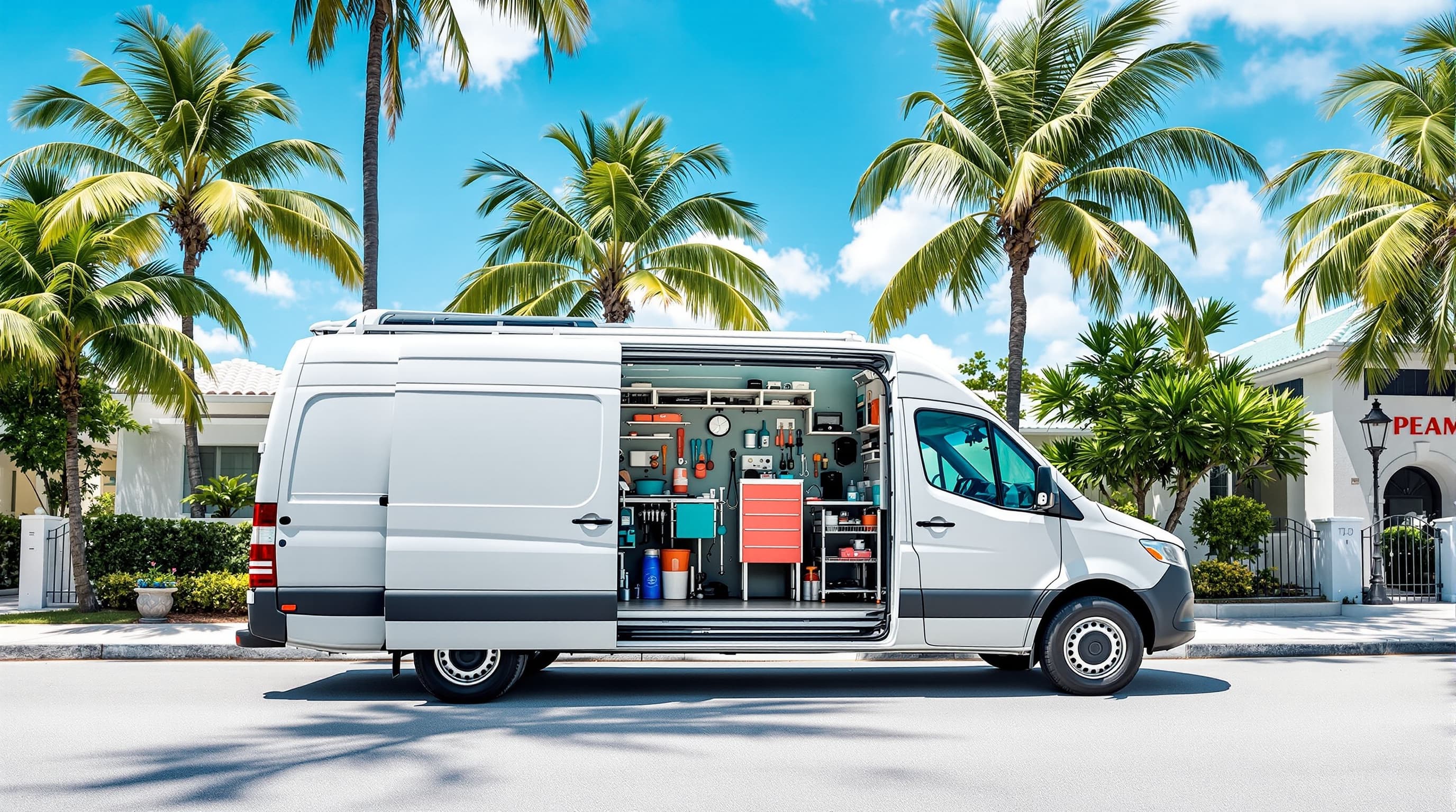 Mobile dog grooming van Miami