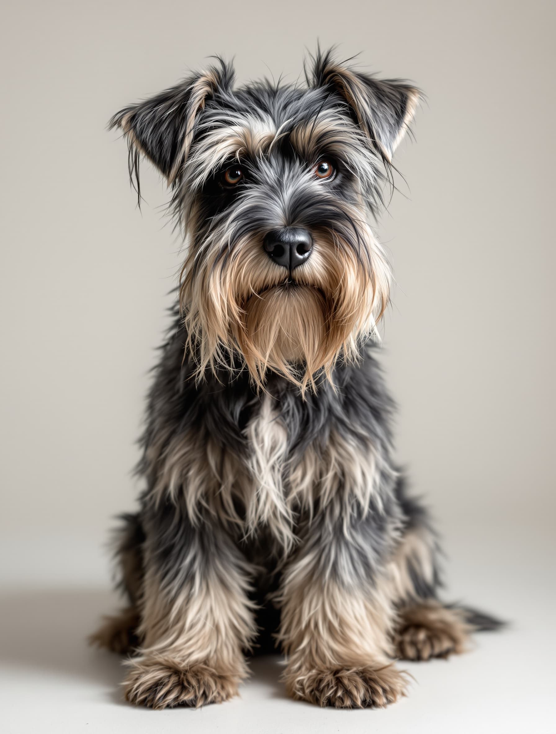 Schnauzer before grooming