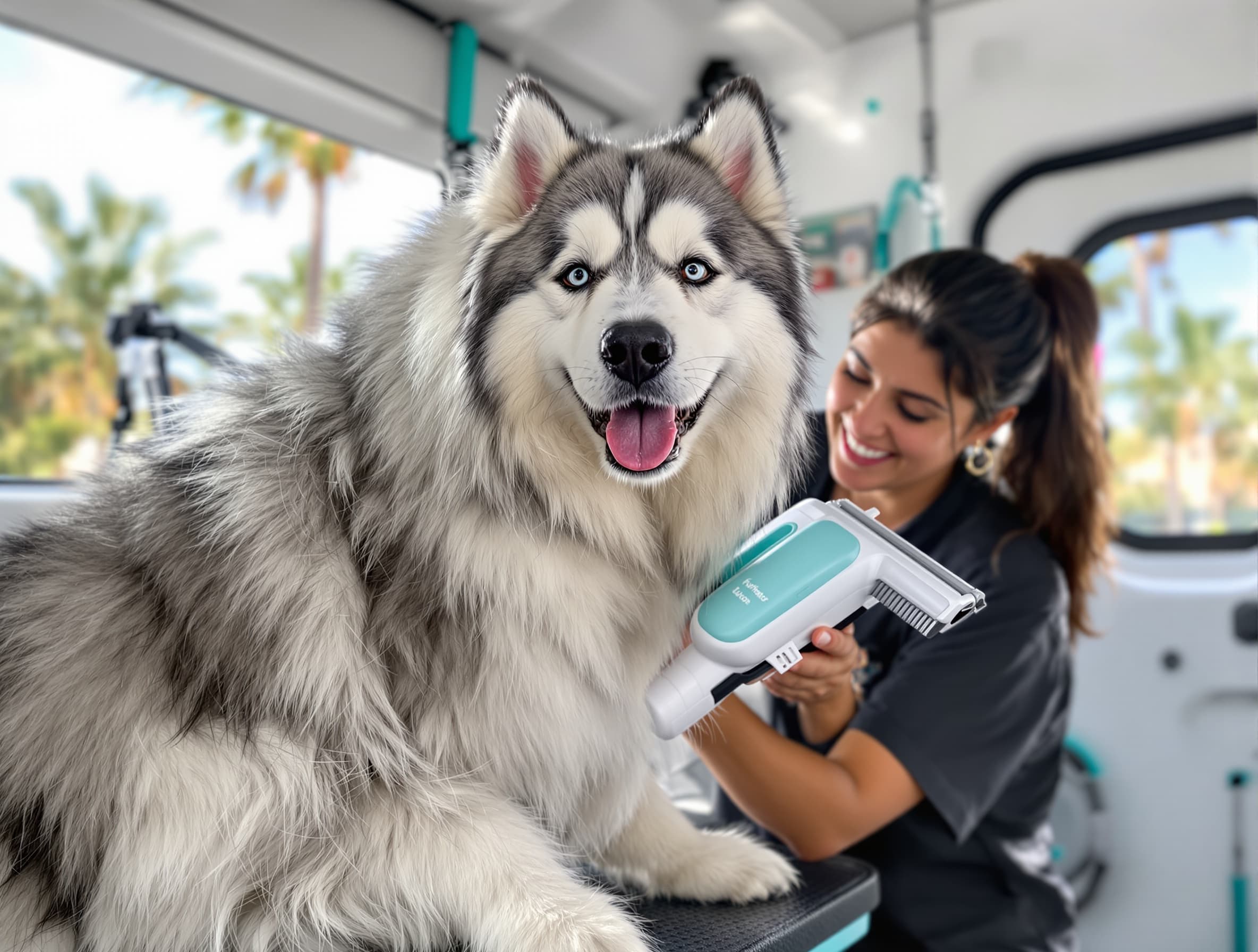 De-Shedding Treatment — mobile dog grooming Miami